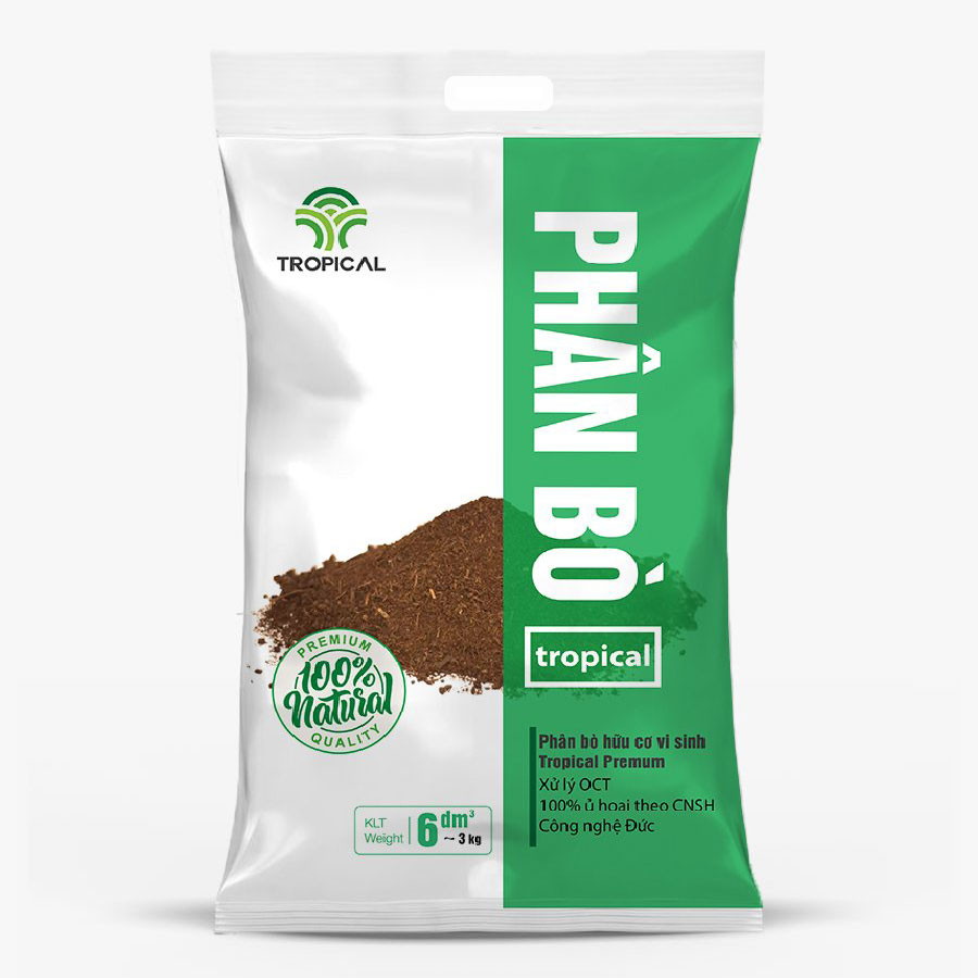 Phân bò cao cấp cho rau - hoa - cây kiểng