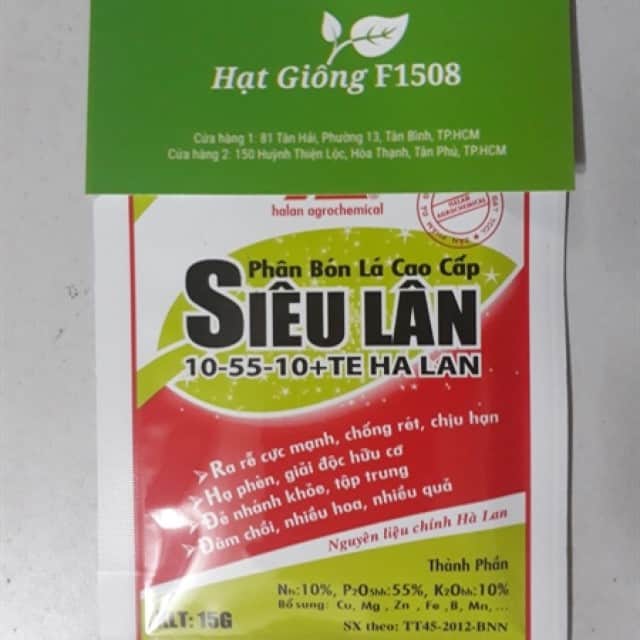 Một loại phân bón lá rất hiệu quả