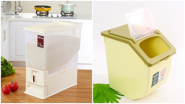 Đặt hộp gạo ở những nơi thoáng mát để mối mọt không có điều kiện phát triển