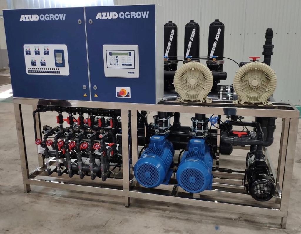 Máy hút phân tự động qua hệ thống tưới Azud Qgrow 1