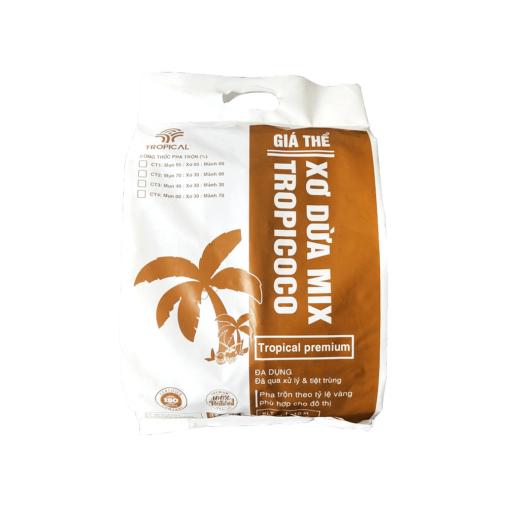 Cách sử dụng mụn xơ dừa trồng cây 4