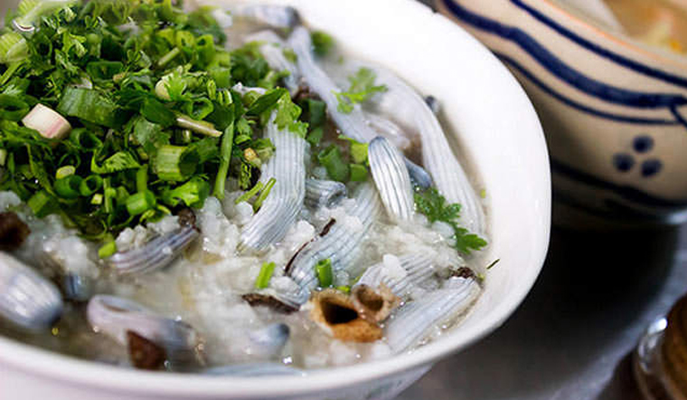 cháo sá sùng bổ dưỡng