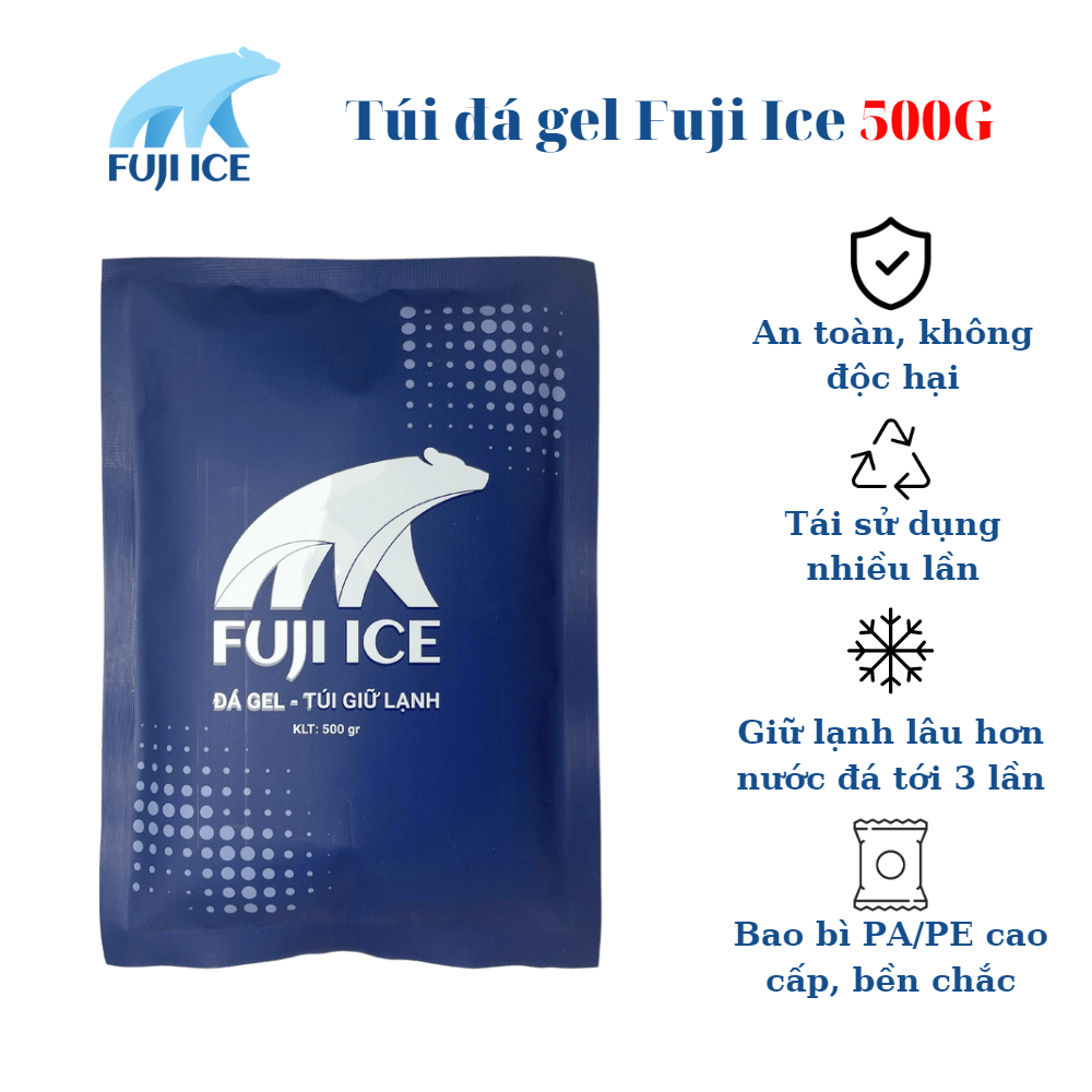 Túi đá gel Fuji ice 500g điểm nổi bât