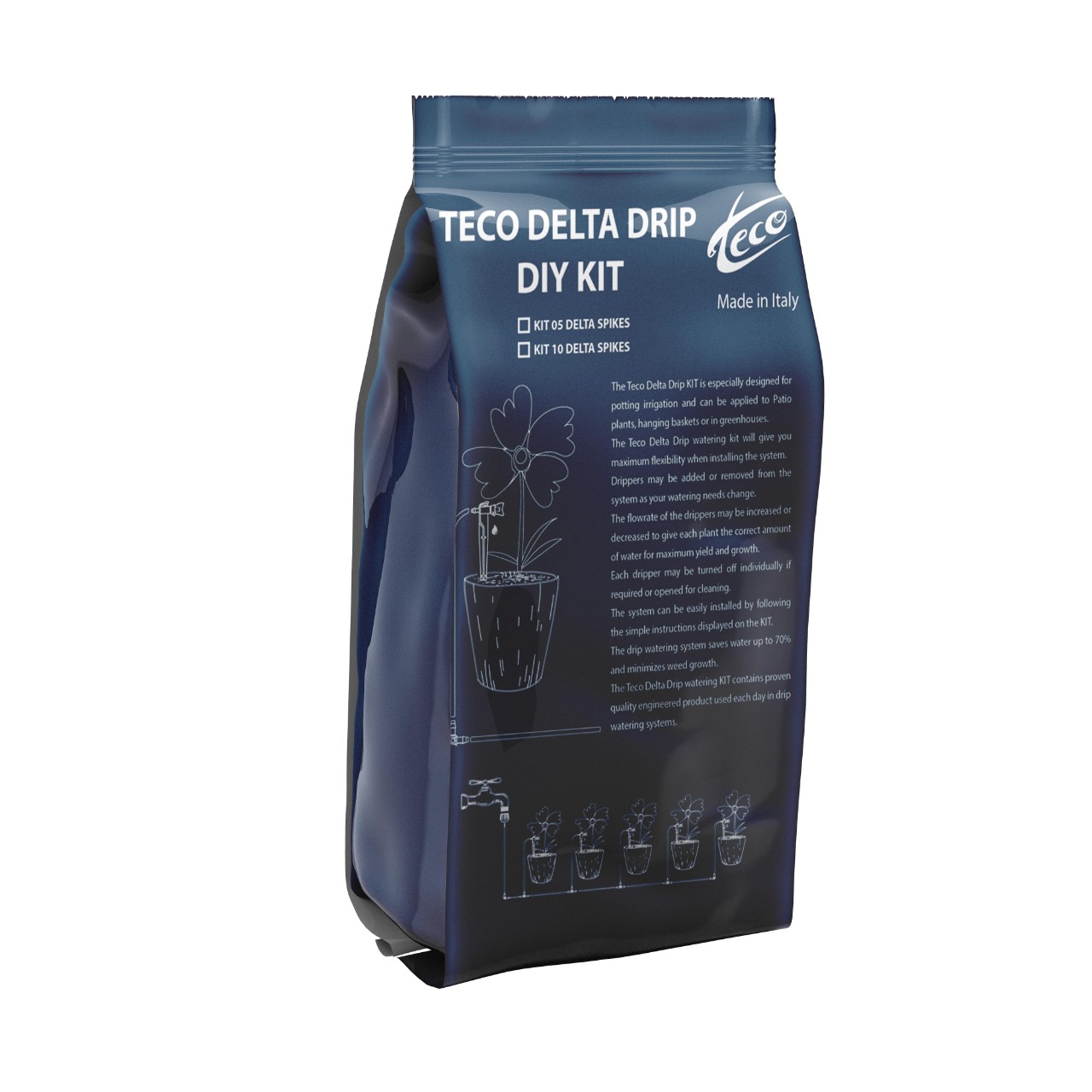 Bo KIT tuoi nho giot vuon tuong Teco Delta Drip